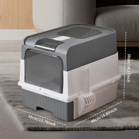 GreyMagic Cube Intelligent Cat Litter Box - Free Hands, Enjoy Pure Life & Automatic Cleaning, Silent Design, Preferred For Multi Cat Families