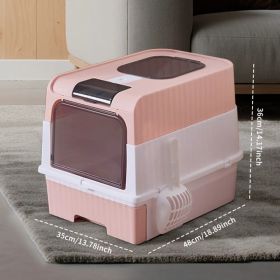 PinkMagic Cube Intelligent Cat Litter Box - Free Hands, Enjoy Pure Life & Automatic Cleaning, Silent Design, Preferred For Multi Cat Families